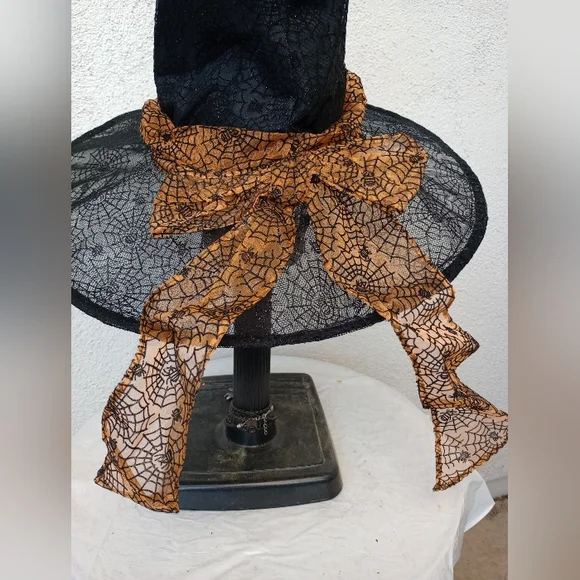 Witch Hat Halloween Costume Party Wizard Pagan Wiccan Goth Rave Festival - Picture 7 of 12